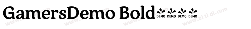 GamersDemo Bold字体转换